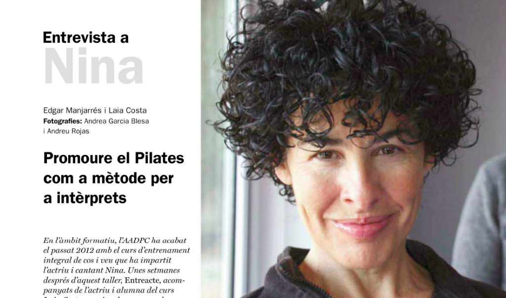 Entrevista a Nina: pilates per a intèrprets